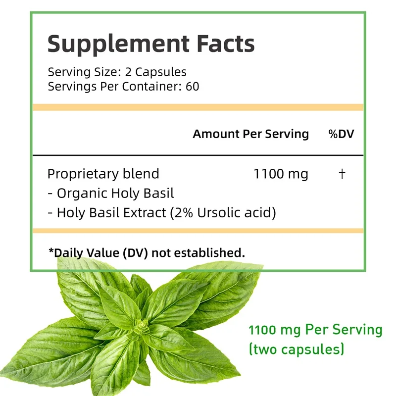 Капсулы Holy Basil — повышение – обзор и цена Tulsi Holy Basil